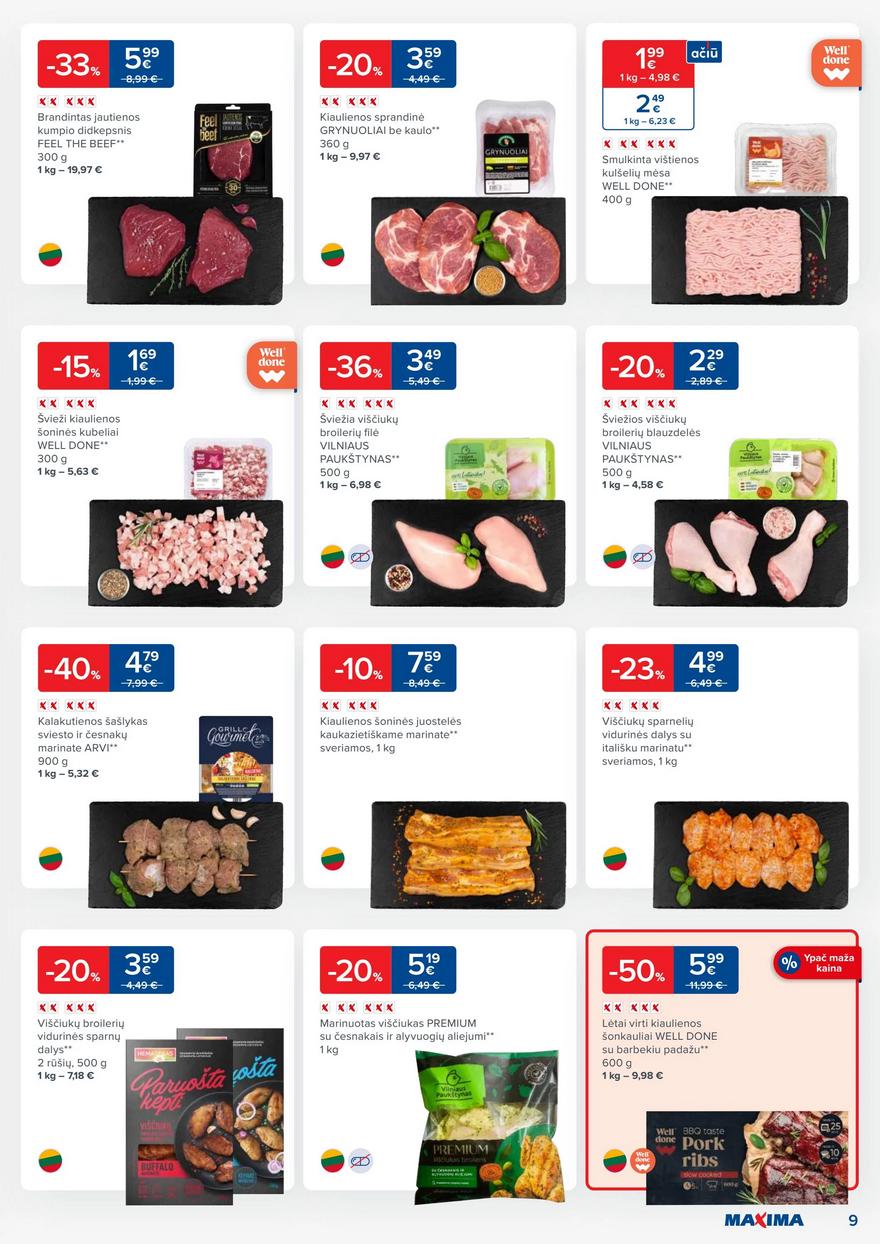 Maxima kaininis leidinys akcijos nuo 
  2023-08-29 iki 
  2023-09-04 | Leidinukas.lt puslapis 9