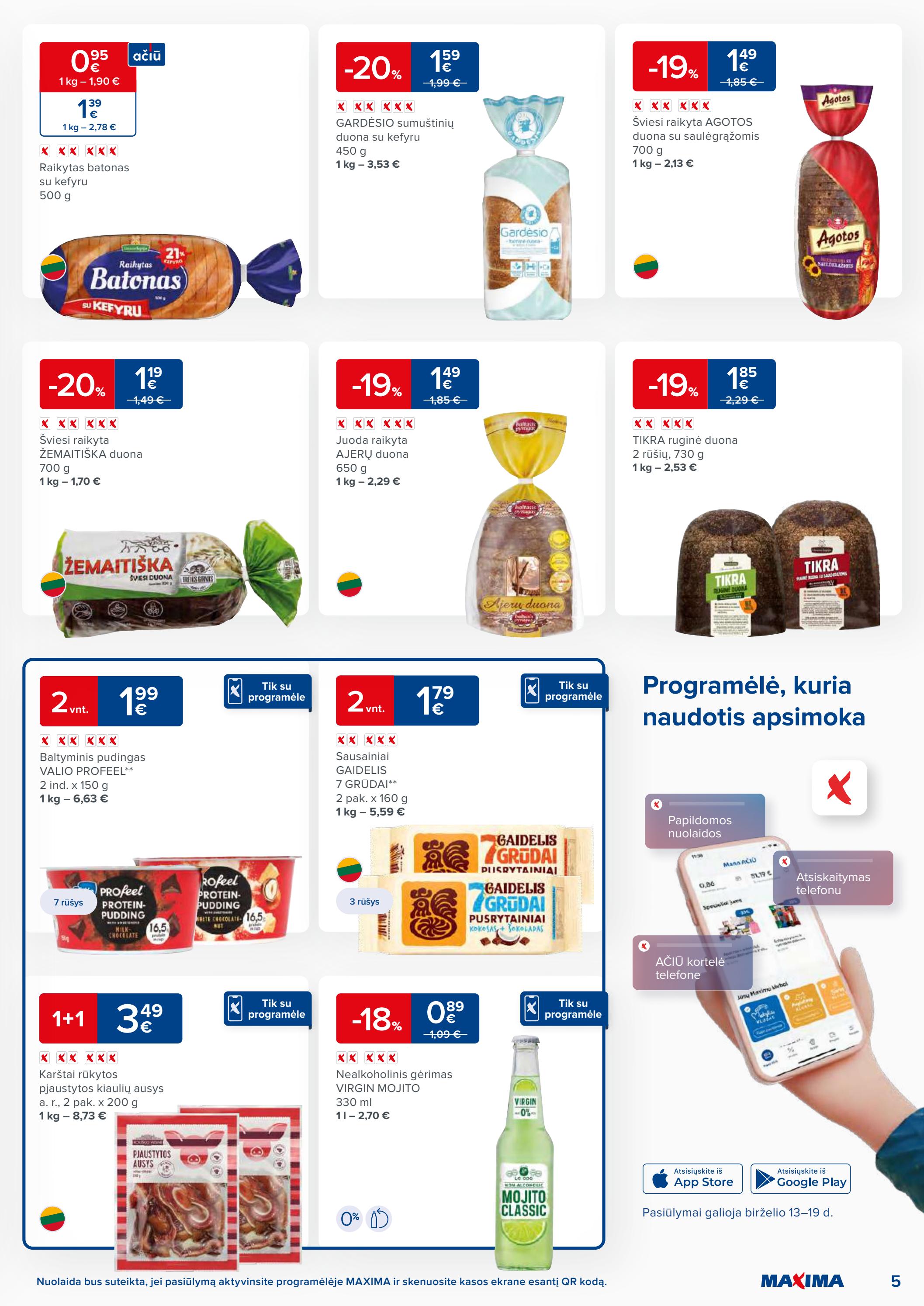 Maxima kaininis leidinys akcijos nuo 
  2023-06-12 iki 
  2023-06-19 | Leidinukas.lt puslapis 5