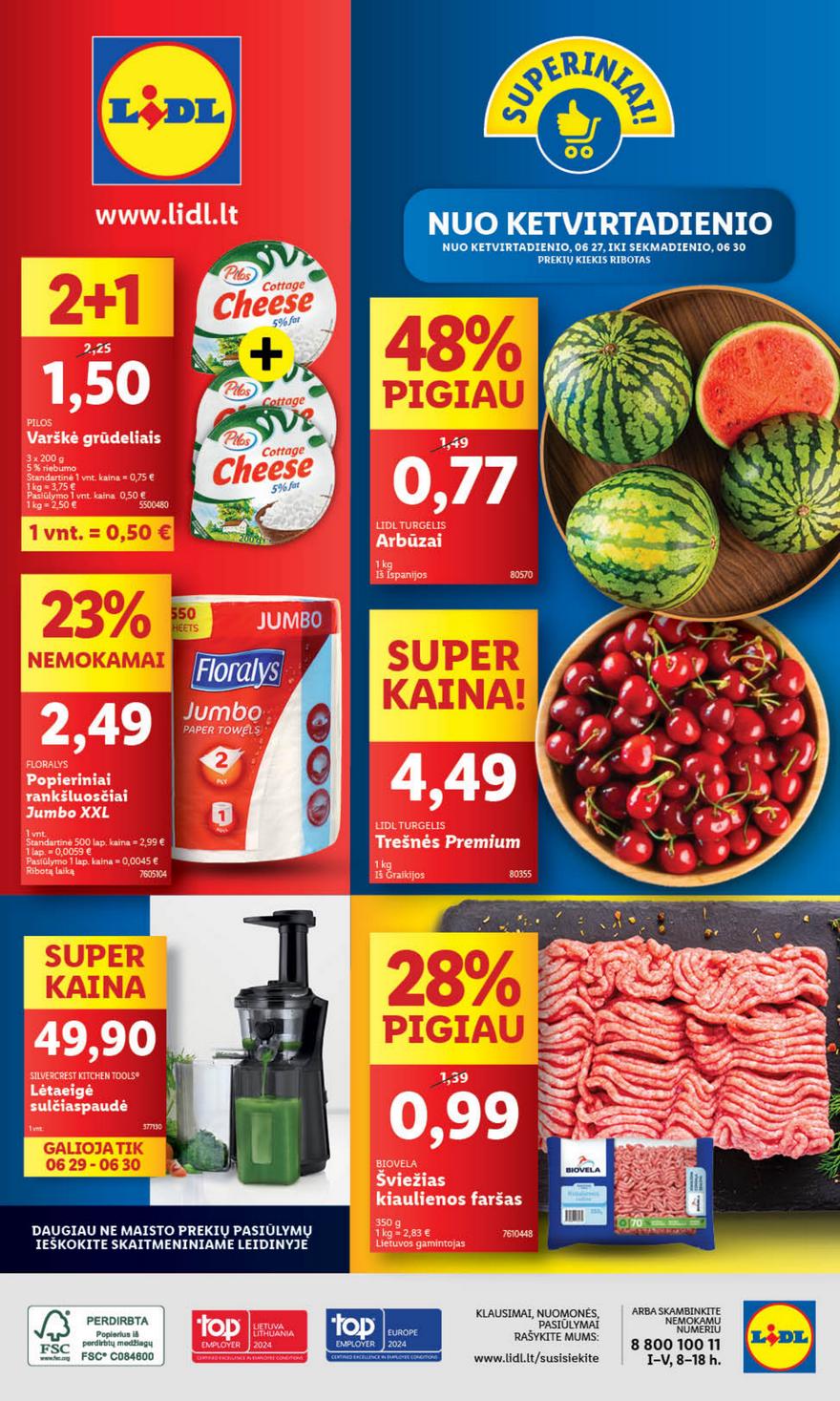 Lidl leidinys naujas akcijos nuo 
  2024-06-24 iki 
  2024-06-30 | Leidinukas.lt puslapis 38