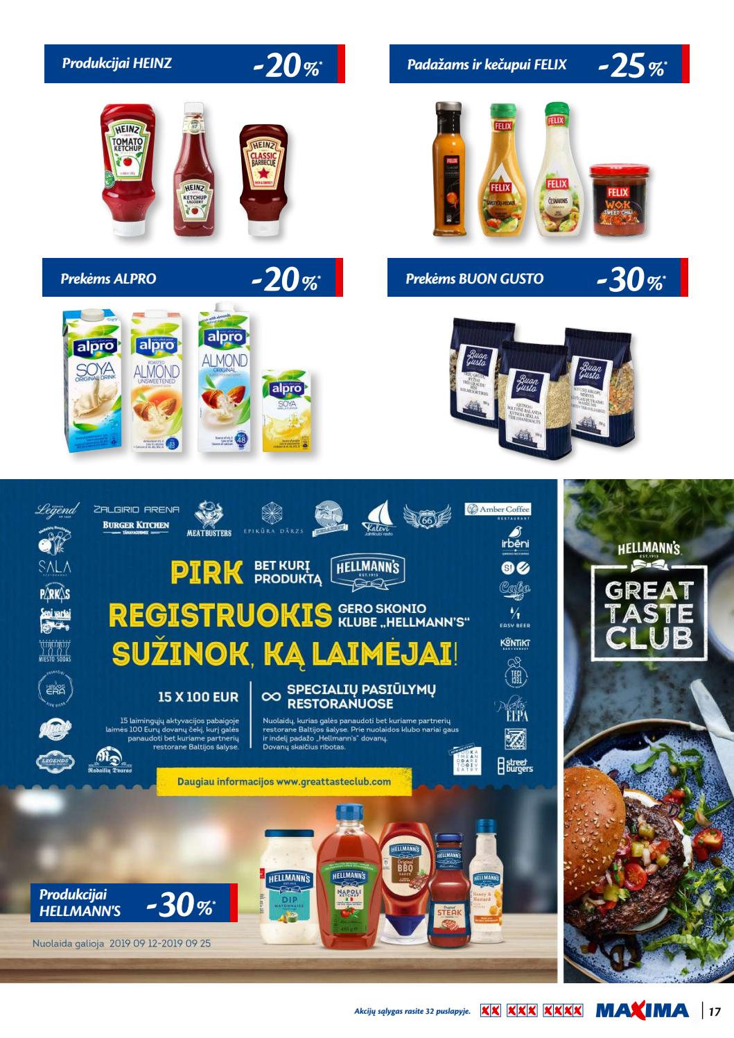 Maxima kaininis leidinys akcijos nuo 
  2019-09-12 iki 
  2019-09-25 | Leidinukas.lt puslapis 17
