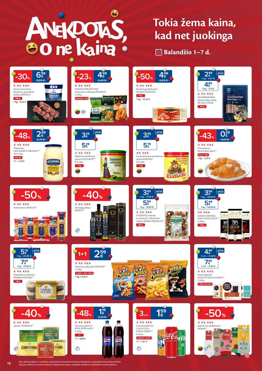 Maxima savaitinis leidinys 14 akcijos nuo 
  2025-04-01 iki 
  2025-04-07 | Leidinukas.lt puslapis 18