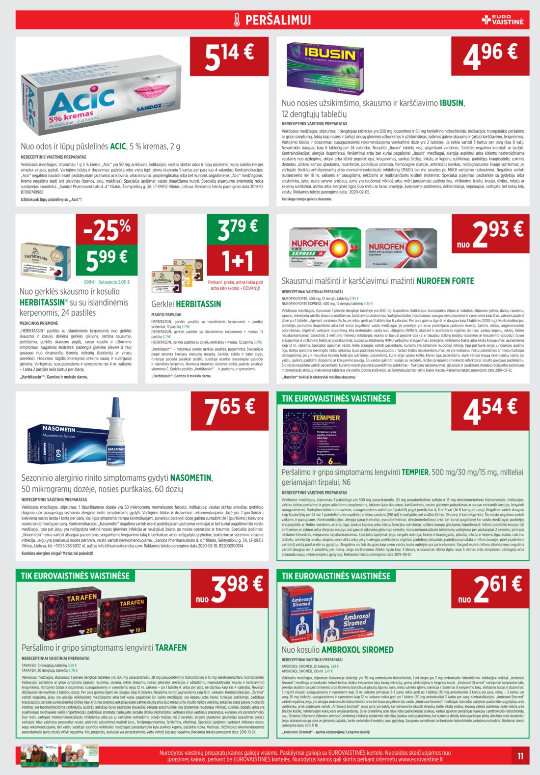 Euro vaistinė leidinys akcijos nuo 
  2020-10-01 iki 
  2020-10-31 | Leidinukas.lt puslapis 11