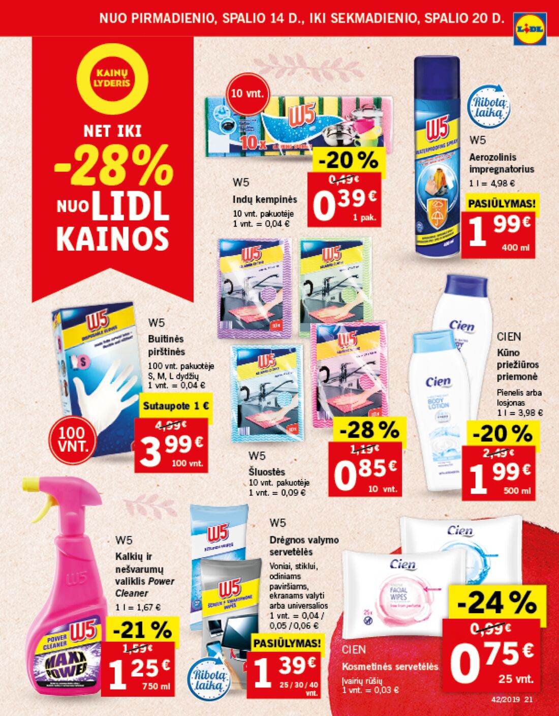 Lidl savaitinis leidinys akcijos nuo 
  2019-10-14 iki 
  2019-10-20 | Leidinukas.lt puslapis 21