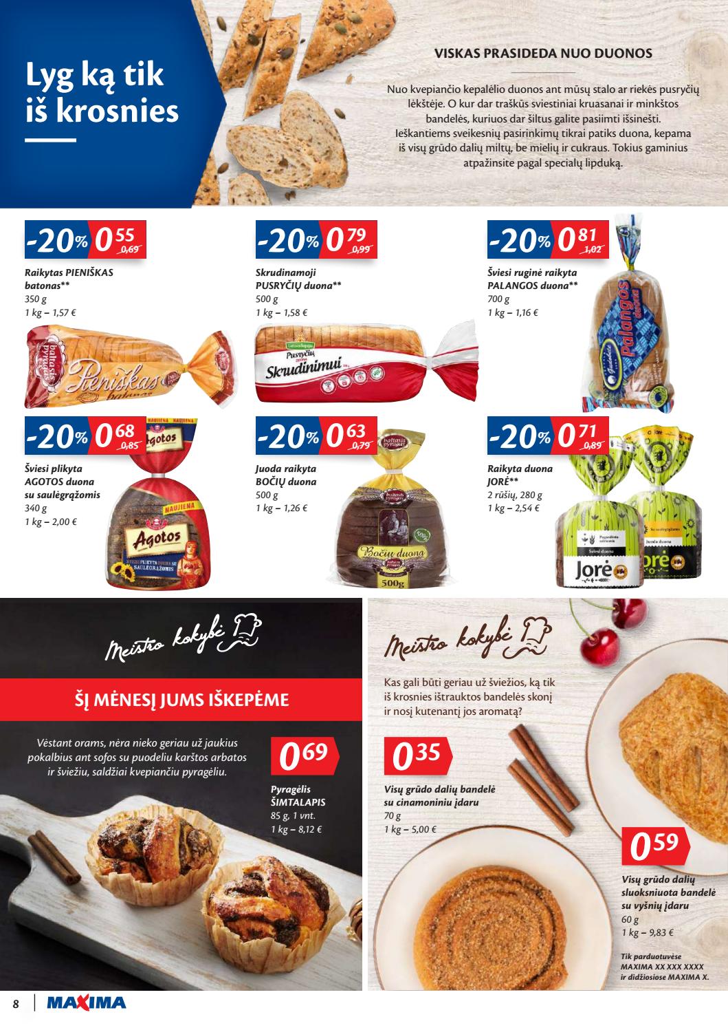 Maxima kaininis leidinys akcijos nuo 
  2019-10-01 iki 
  2019-10-07 | Leidinukas.lt puslapis 8