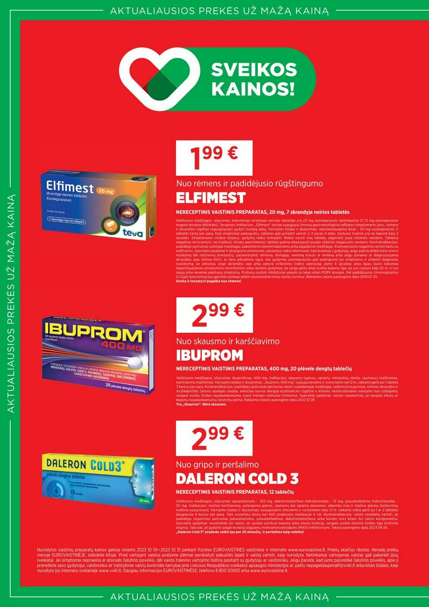 Euro vaistinė leidinys akcijos nuo 
  2023-10-01 iki 
  2023-10-30 | Leidinukas.lt puslapis 2
