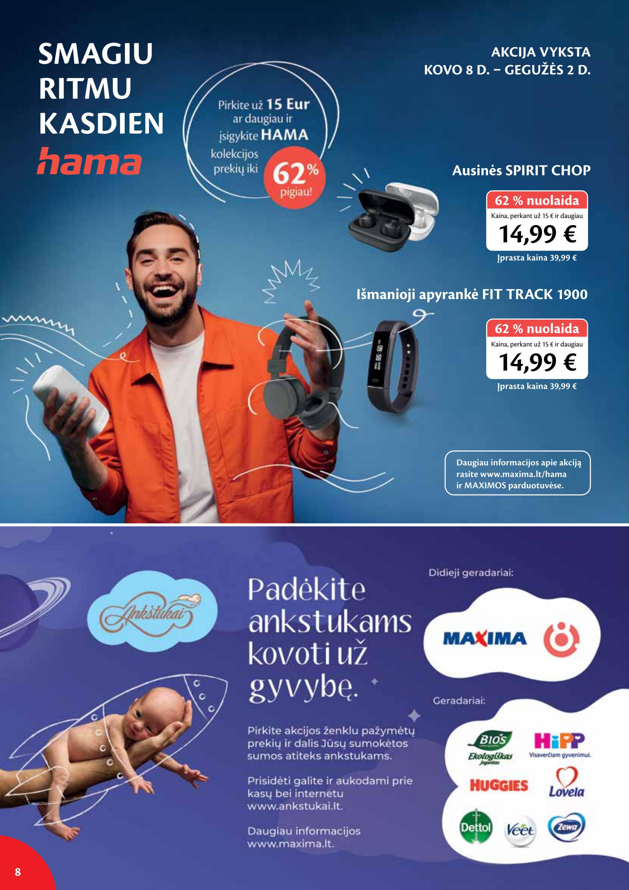 Maxima kaininis leidinys akcijos nuo
2022-03-08 iki
2022-03-14 | Leidinukas.lt puslapis 8