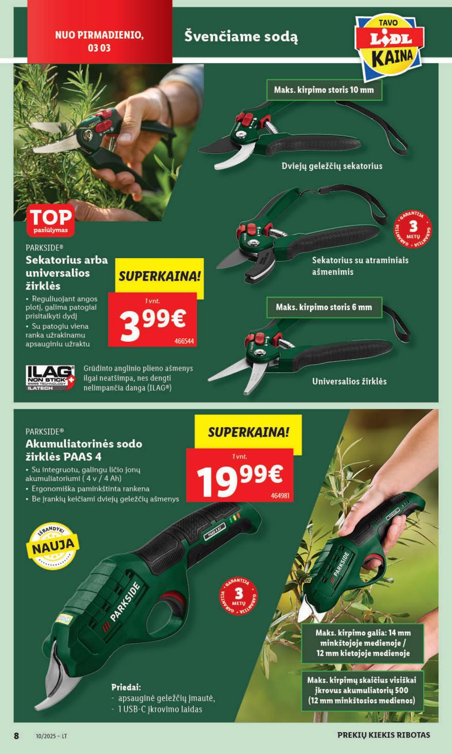 Lidl ne maisto leidinys akcijos nuo 
  2025-03-03 iki 
  2025-03-09 | Leidinukas.lt puslapis 8