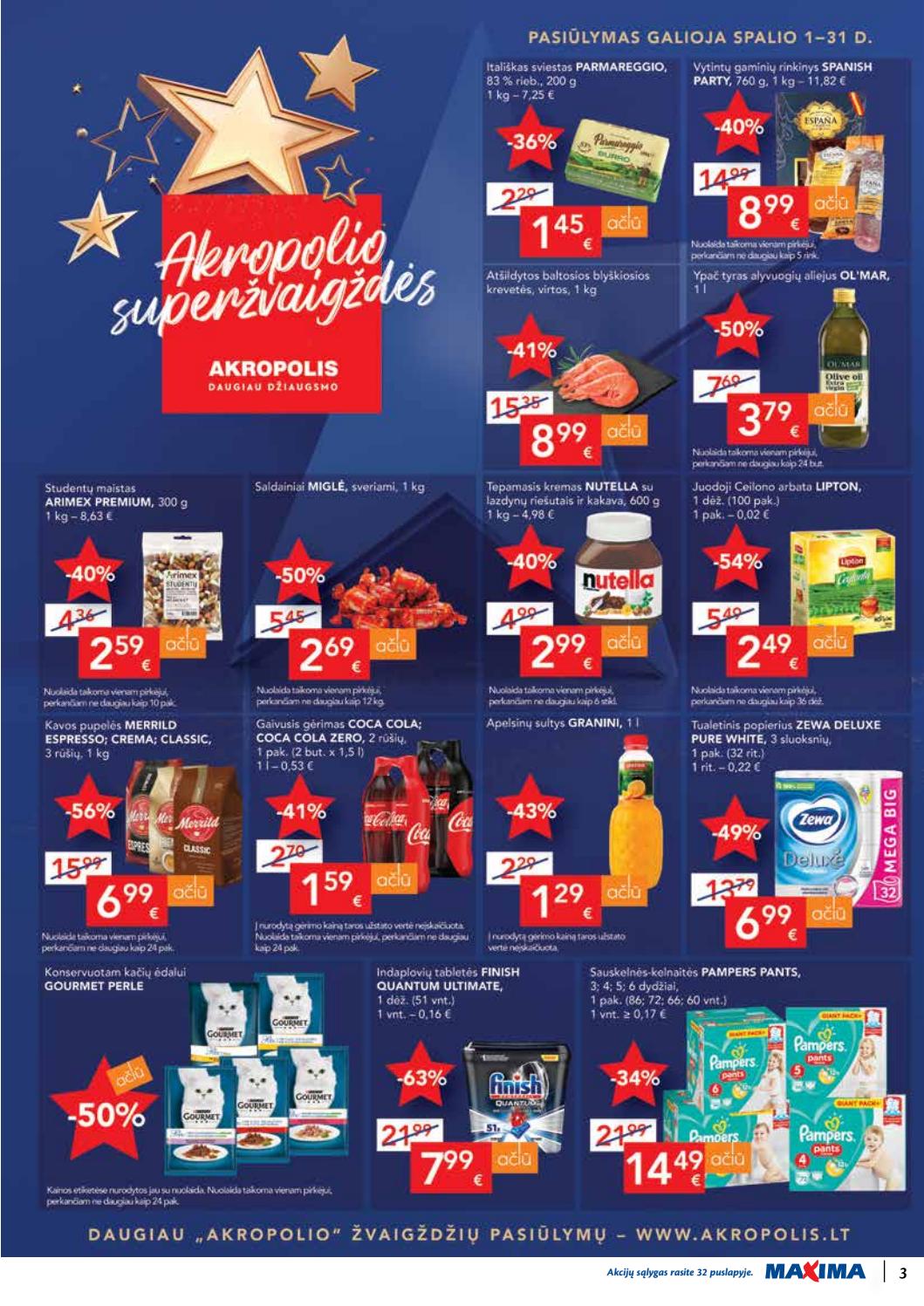 Maxima kaininis leidinys akcijos nuo 
  2020-10-13 iki 
  2020-10-19 | Leidinukas.lt puslapis 3