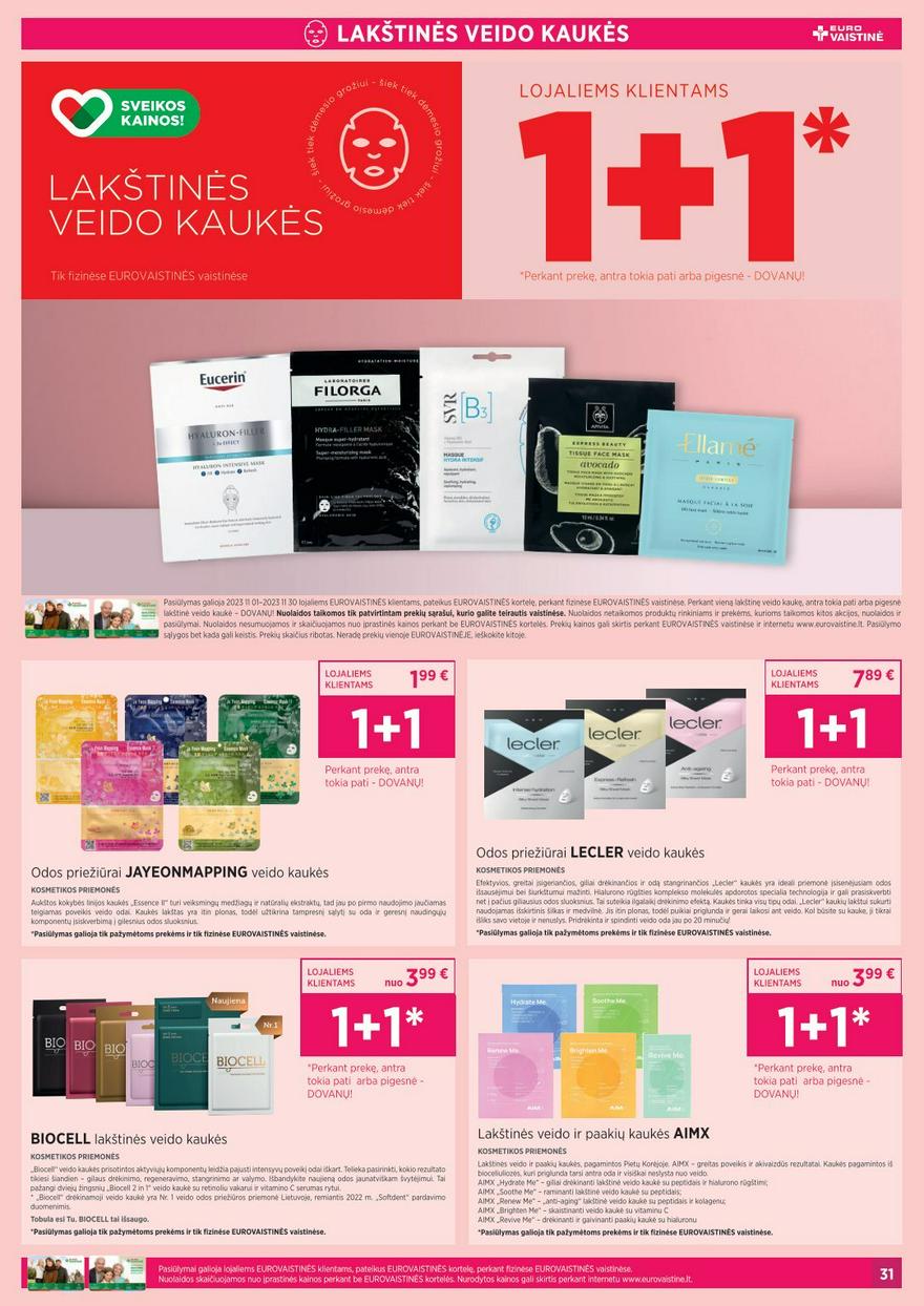 Euro vaistinė leidinys akcijos nuo 
  2023-11-01 iki 
  2023-11-30 | Leidinukas.lt puslapis 31
