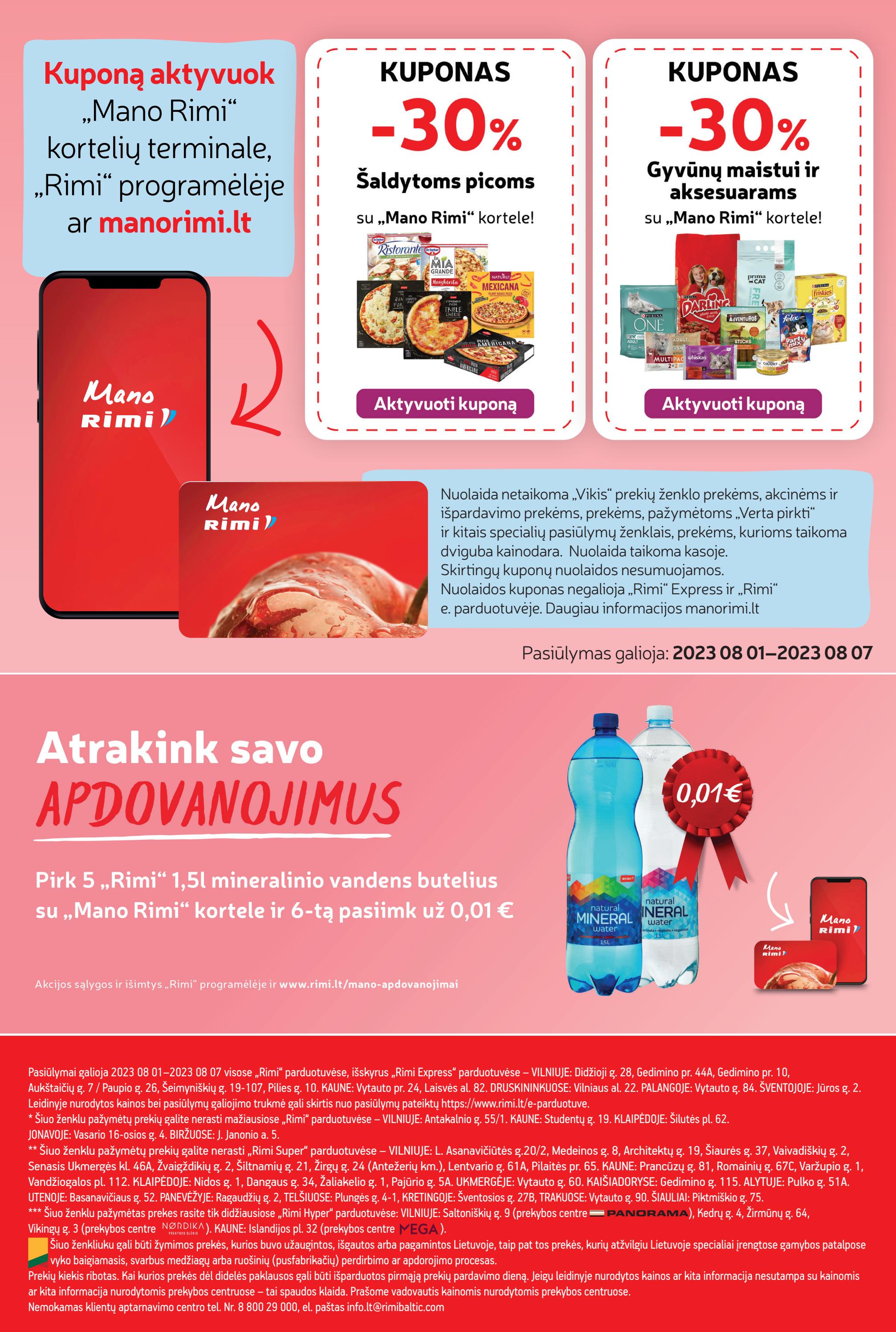 Rimi savaitinis leidinys akcijos nuo 
  2023-08-01 iki 
  2023-08-07 | Leidinukas.lt puslapis 23