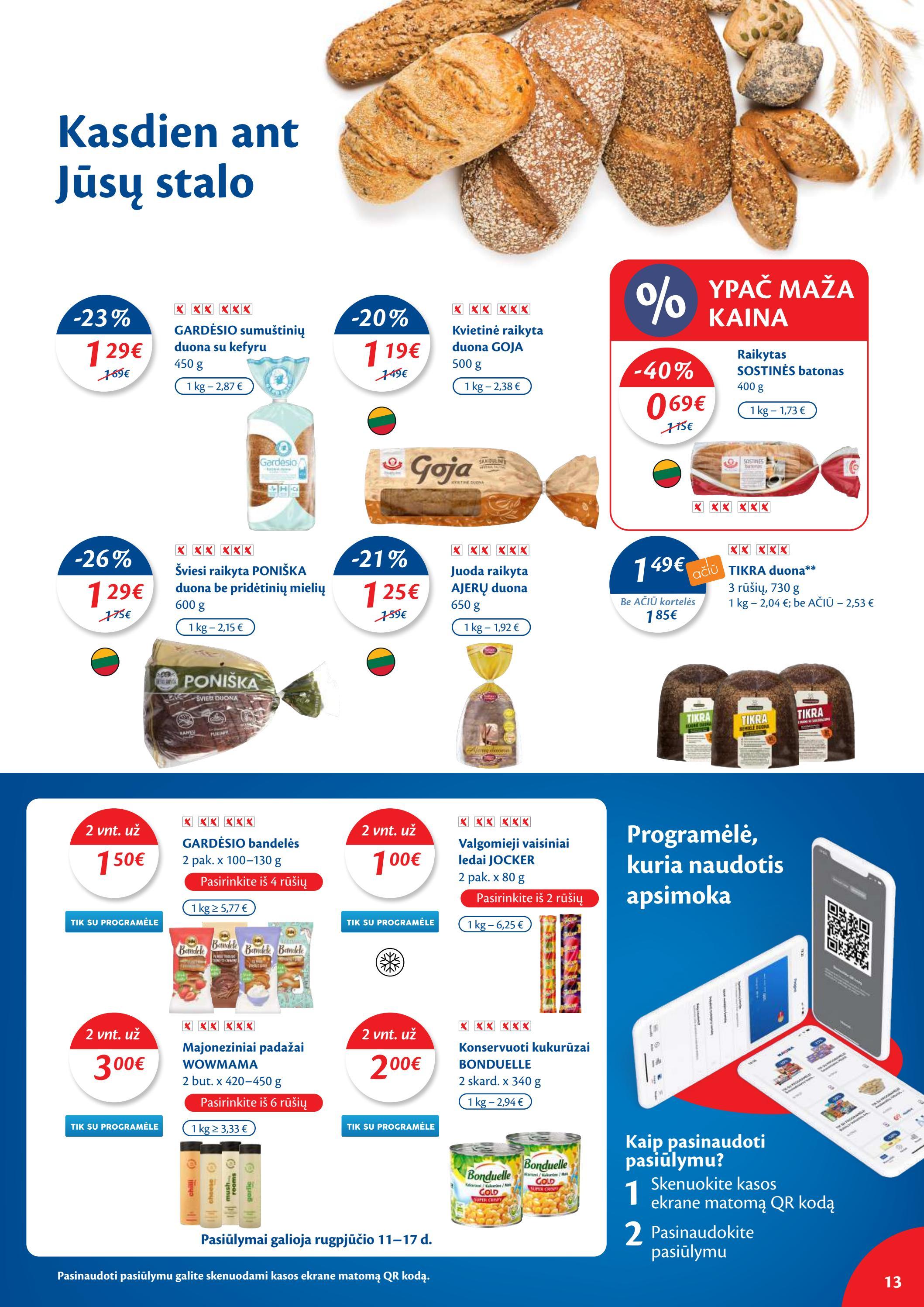 Maxima kaininis leidinys akcijos nuo 
  2022-08-09 iki 
  2022-08-15 | Leidinukas.lt puslapis 13