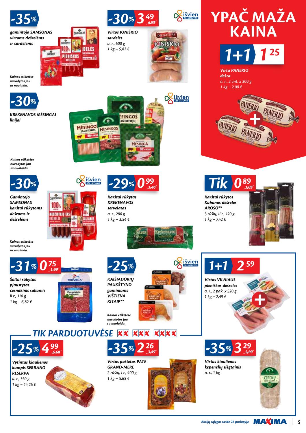 Maxima kaininis leidinys akcijos nuo 
  2020-10-06 iki 
  2020-10-12 | Leidinukas.lt puslapis 5