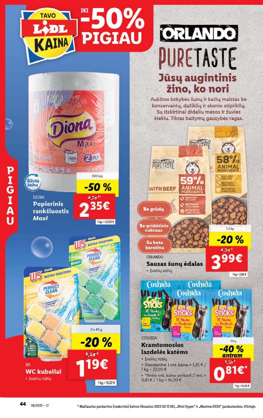 Lidl pasiūlymai akcijos nuo 
  2023-02-20 iki 
  2023-02-26 | Leidinukas.lt puslapis 44