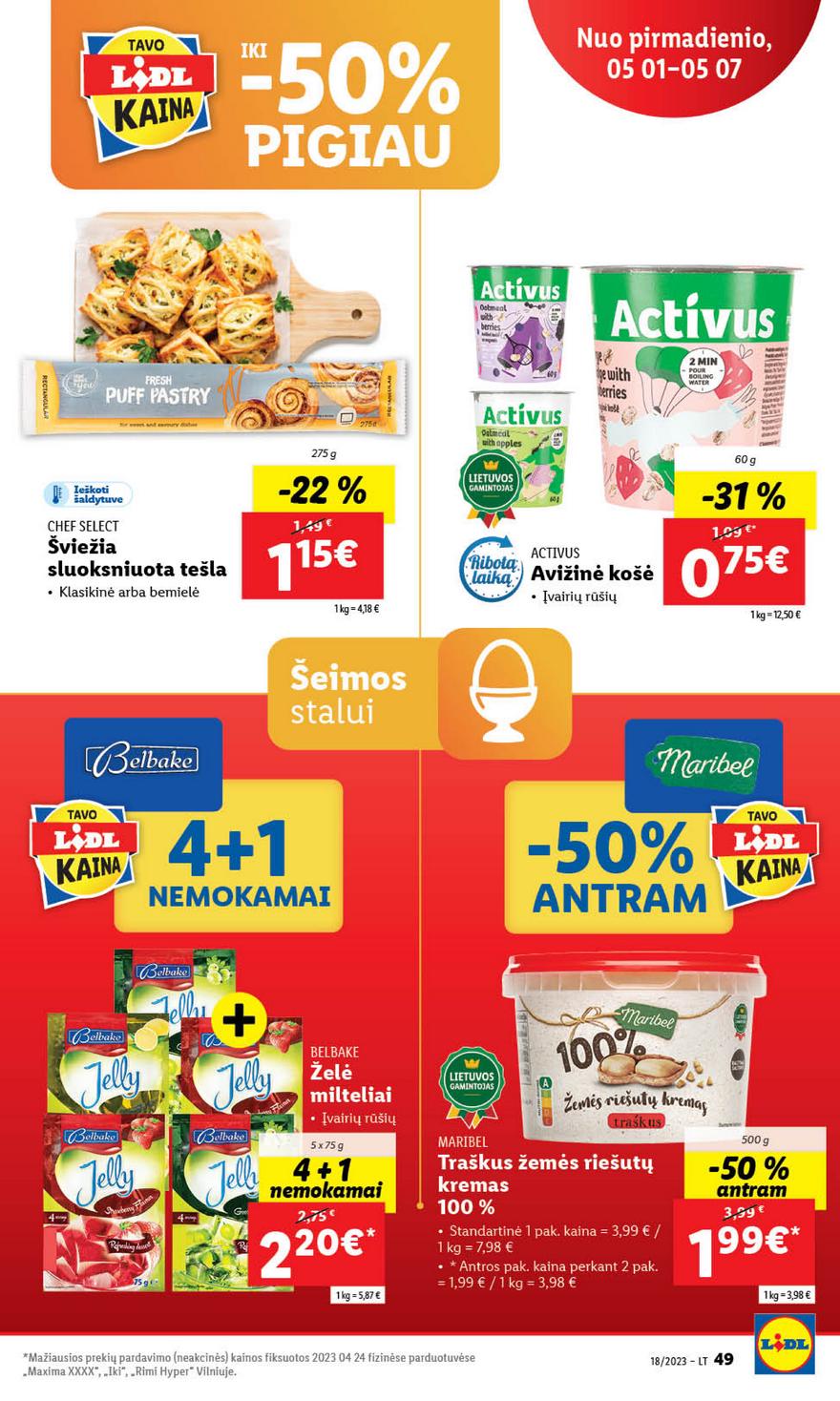 Lidl pasiūlymai akcijos nuo 
  2023-05-01 iki 
  2023-05-07 | Leidinukas.lt puslapis 49