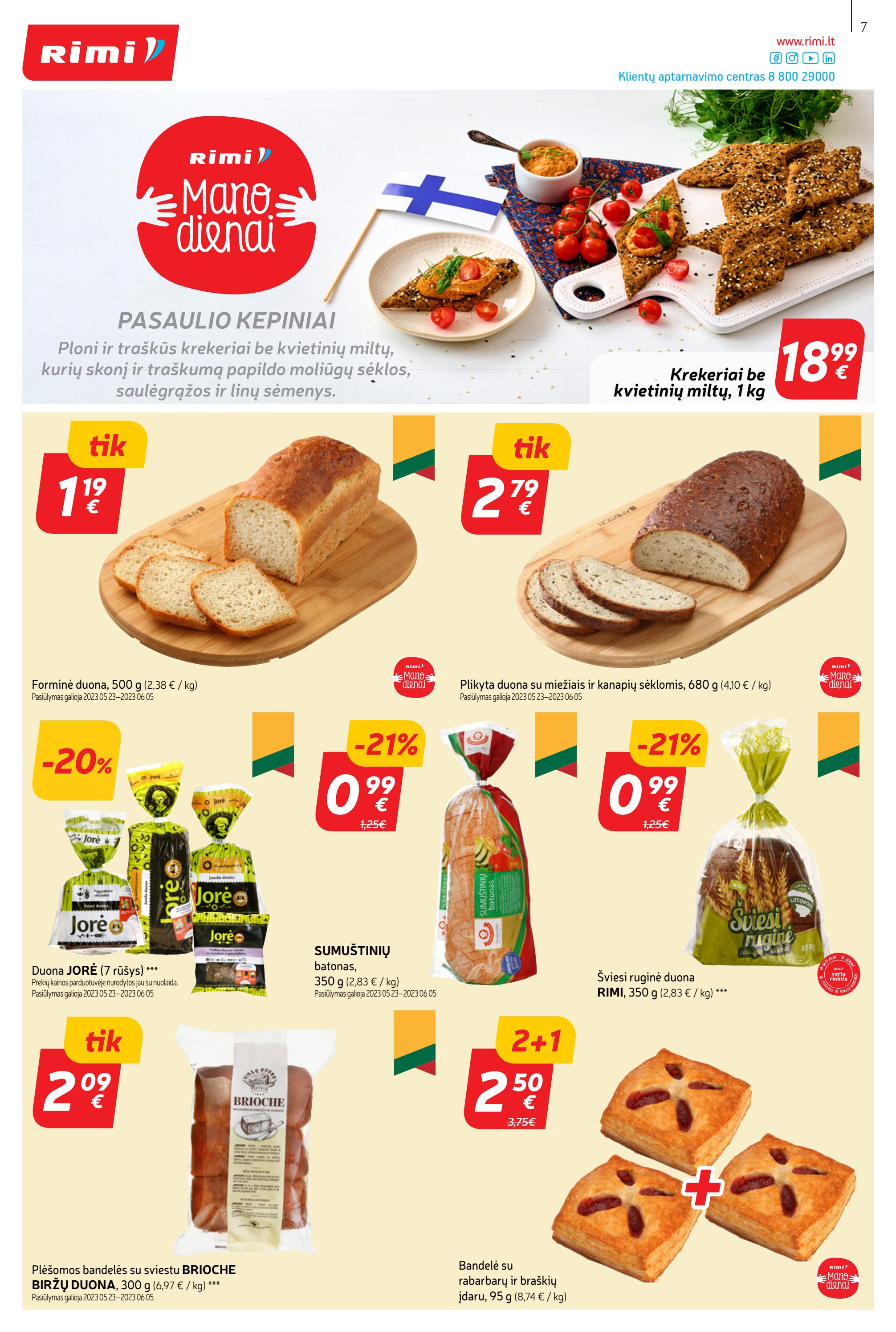 Rimi savaitinis leidinys akcijos nuo 
  2023-05-30 iki 
  2023-06-05 | Leidinukas.lt puslapis 7