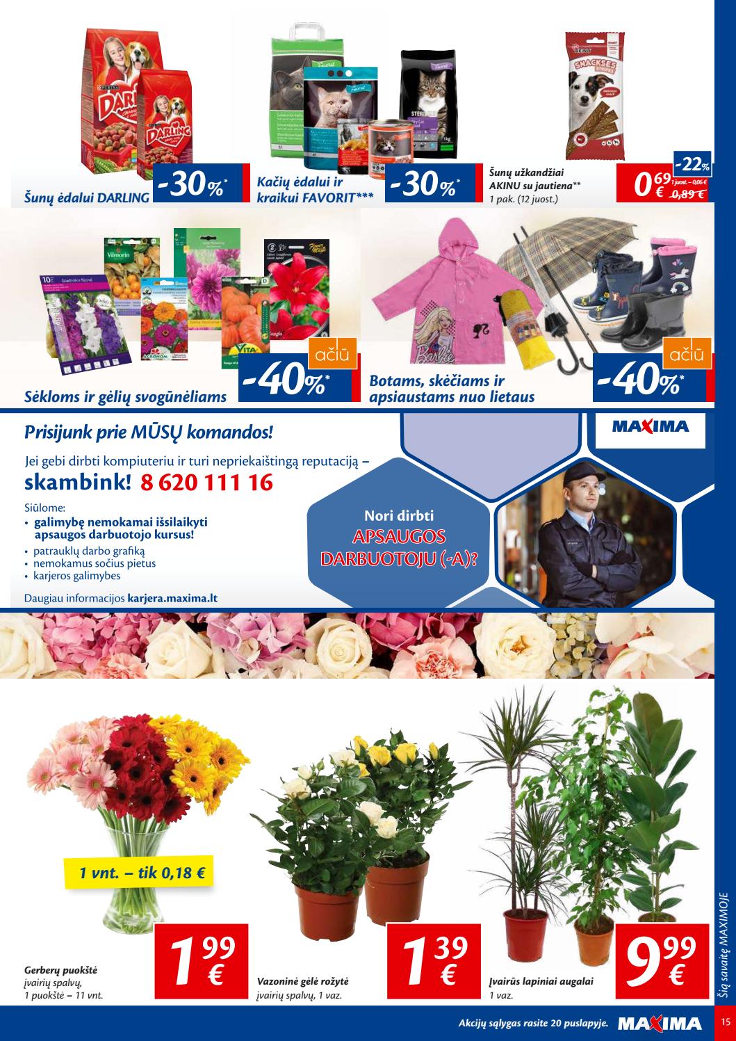 Maxima kaininis leidinys akcijos nuo 
  2019-09-17 iki 
  2019-09-23 | Leidinukas.lt puslapis 15