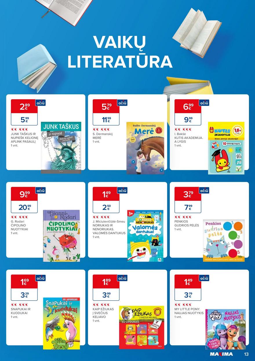 Maxima leidinys akcijos nuo 
  2023-10-01 iki 
  2023-10-31 | Leidinukas.lt puslapis 13