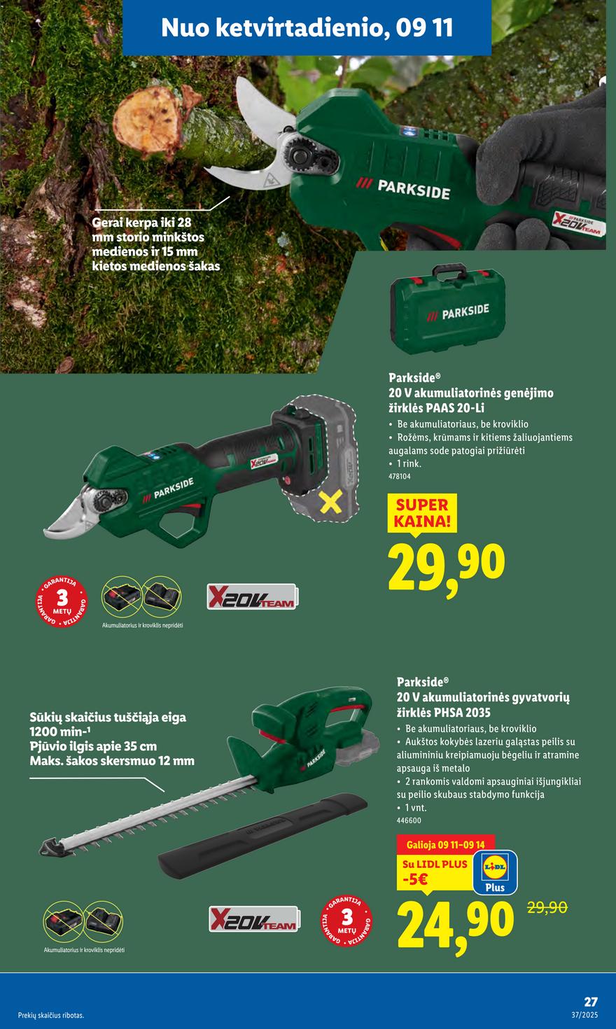 Lidl leidinys akcijos nuo 
  2025-09-08 iki 
  2025-09-14 | Leidinukas.lt puslapis 27