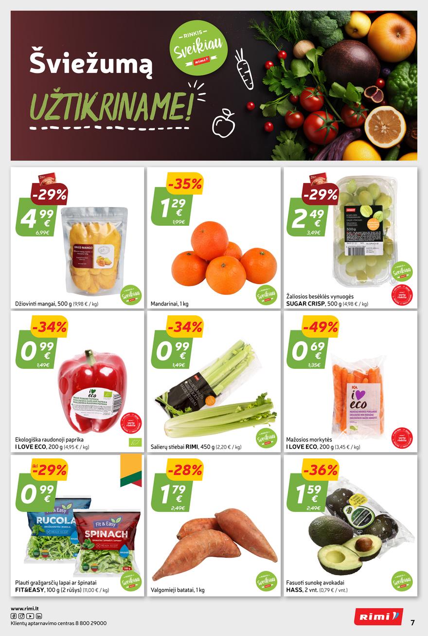 Rimi savaitinis leidinys akcijos nuo 
  2024-01-09 iki 
  2024-01-15 | Leidinukas.lt puslapis 7