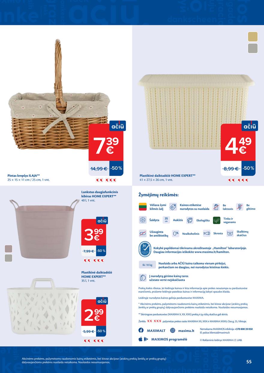 Maxima leidinukas akcijos nuo 
  2026-05-12 iki 
  2026-05-18 | Leidinukas.lt puslapis 55