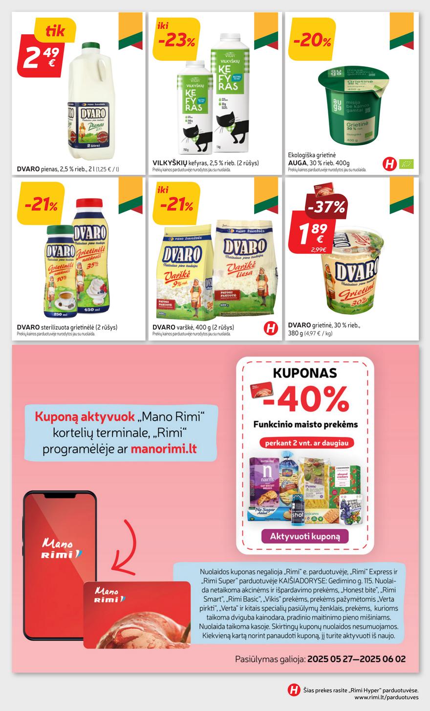 Rimi savaitinis leidinys 22 akcijos nuo 
  2025-05-27 iki 
  2025-06-02 | Leidinukas.lt puslapis 20