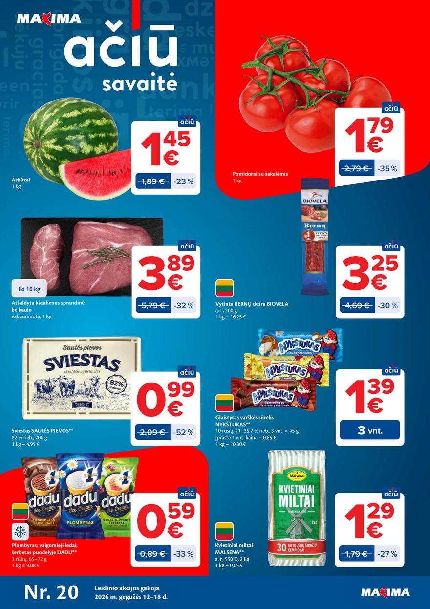 Maxima leidinukas akcijos nuo 
  2026-05-12 iki 
  2026-05-18 | Leidinukas.lt puslapis 1