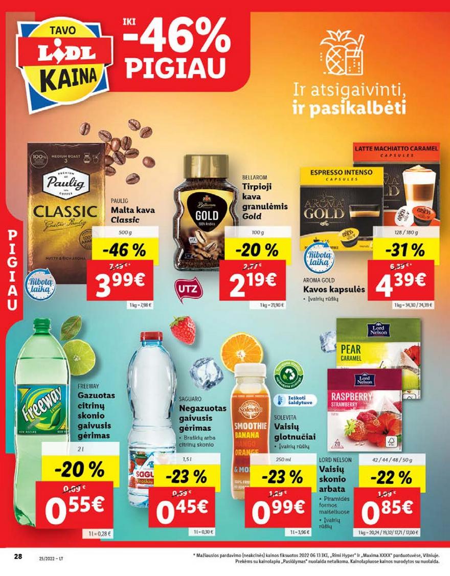 Lidl maisto prekių pasiūlymai akcijos nuo 
  2022-06-20 iki 
  2022-06-26 | Leidinukas.lt puslapis 28