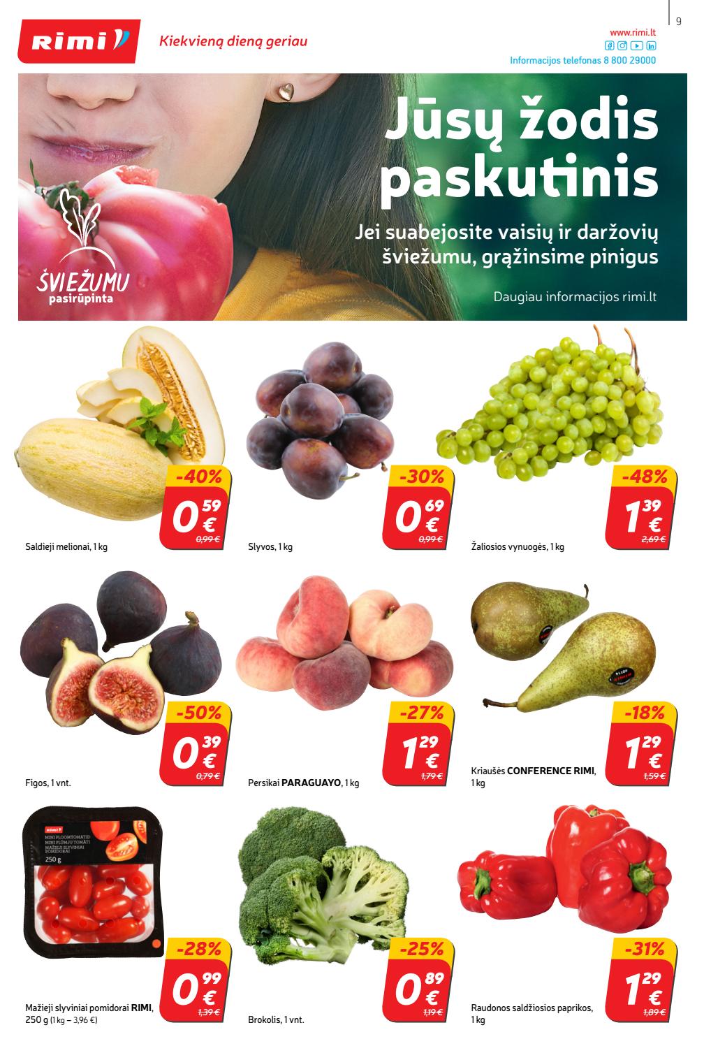 Rimi savaitinis leidinys akcijos nuo 
  2019-09-17 iki 
  2019-09-23 | Leidinukas.lt puslapis 9