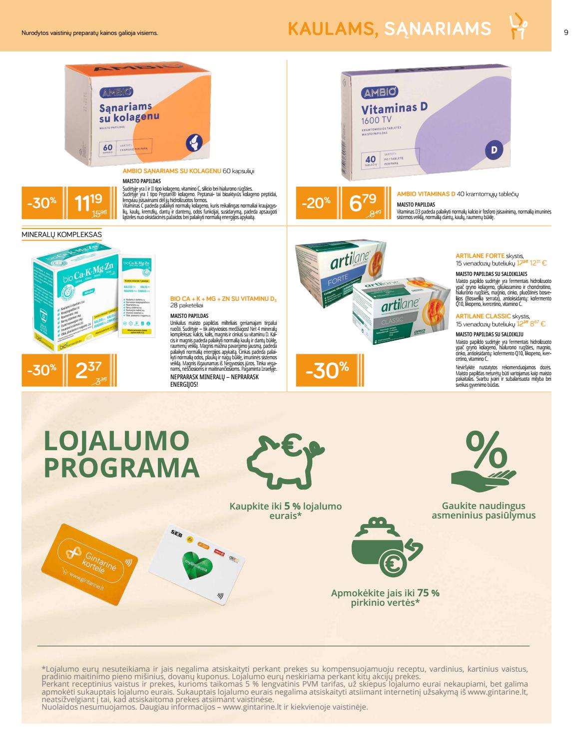 Gintarinė vaistinė leidinys akcijos nuo 
  2021-08-01 iki 
  2021-08-31 | Leidinukas.lt puslapis 9