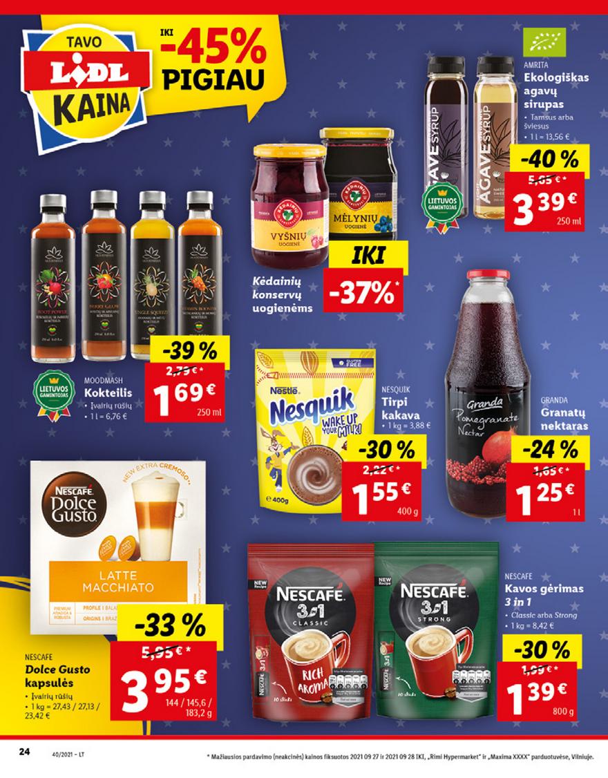 Lidl maisto prekių pasiūlymai akcijos nuo 
  2021-10-04 iki 
  2021-10-10 | Leidinukas.lt puslapis 24
