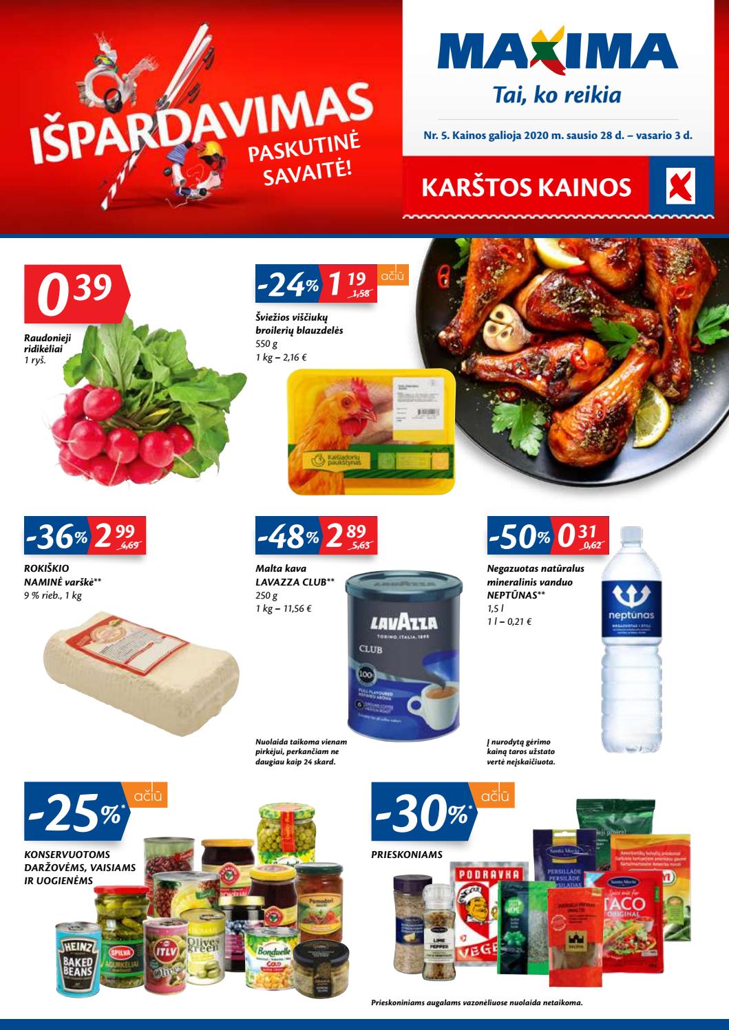Maxima kaininis leidinys akcijos nuo 
  2020-01-28 iki 
  2020-02-03 | Leidinukas.lt puslapis 1