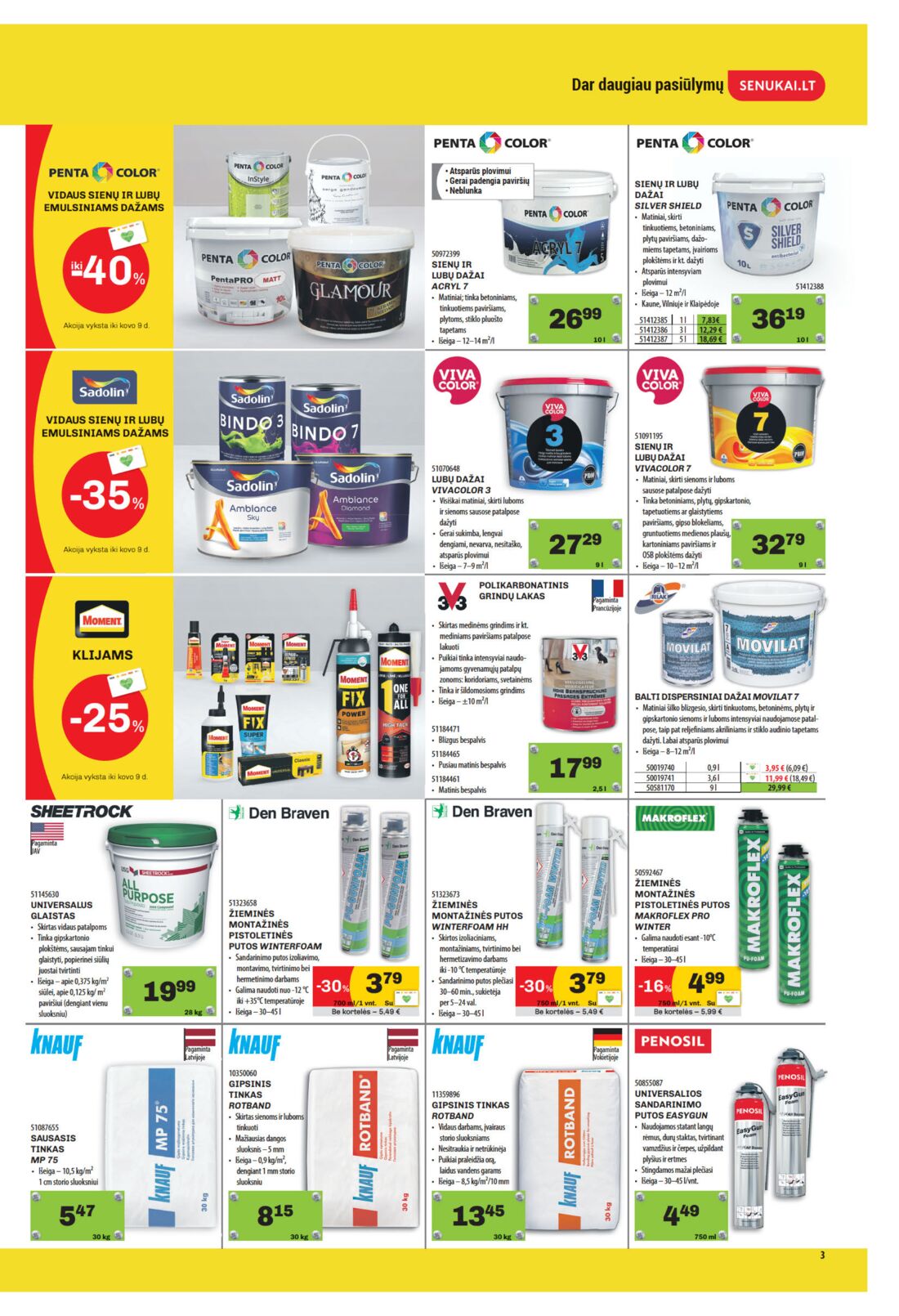 Senukai reklaminis leidinys akcijos nuo 
  2020-02-20 iki 
  2020-03-09 | Leidinukas.lt puslapis 3