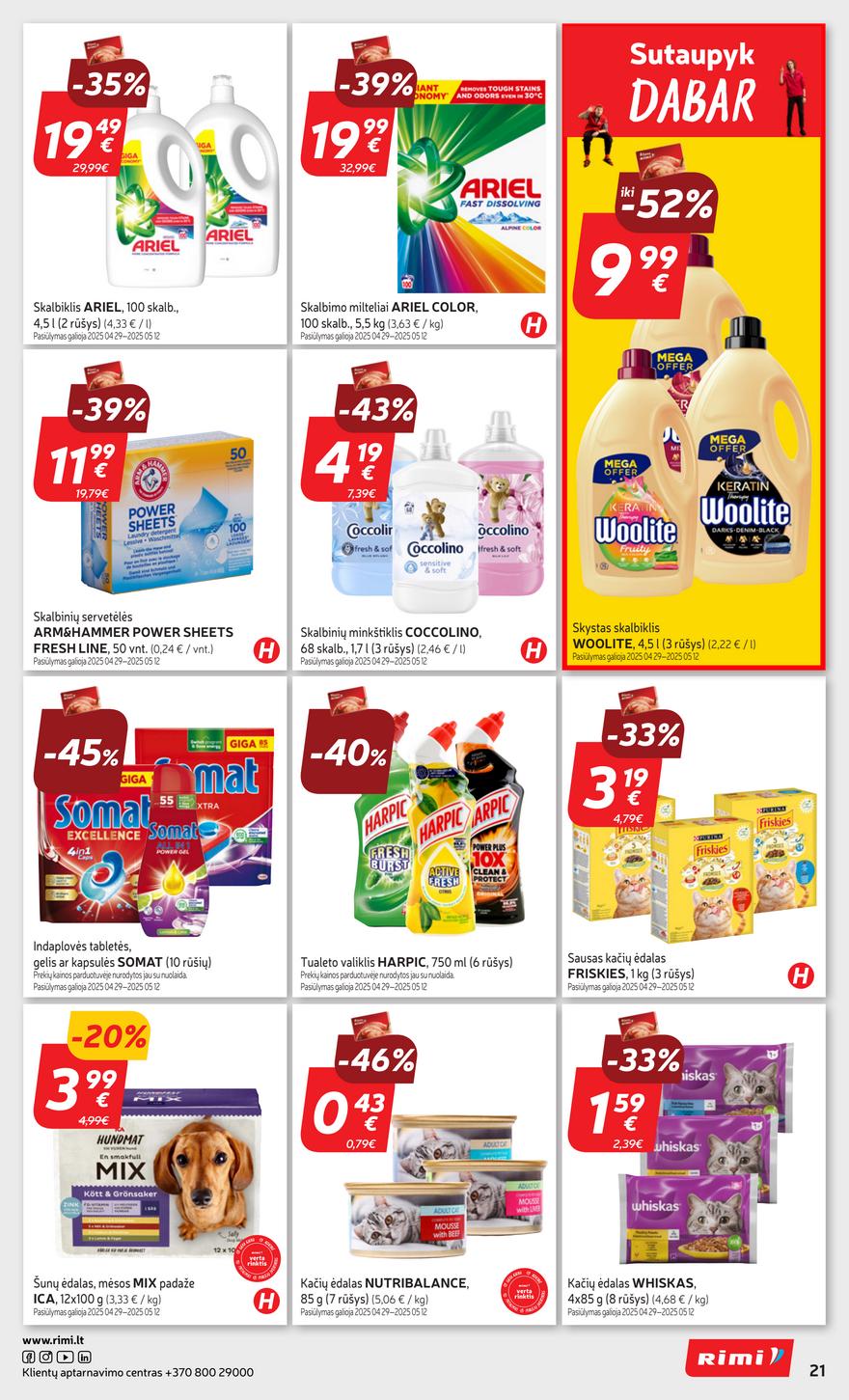 Rimi savaitinis leidinys 19 akcijos nuo 
  2025-05-06 iki 
  2025-05-12 | Leidinukas.lt puslapis 25