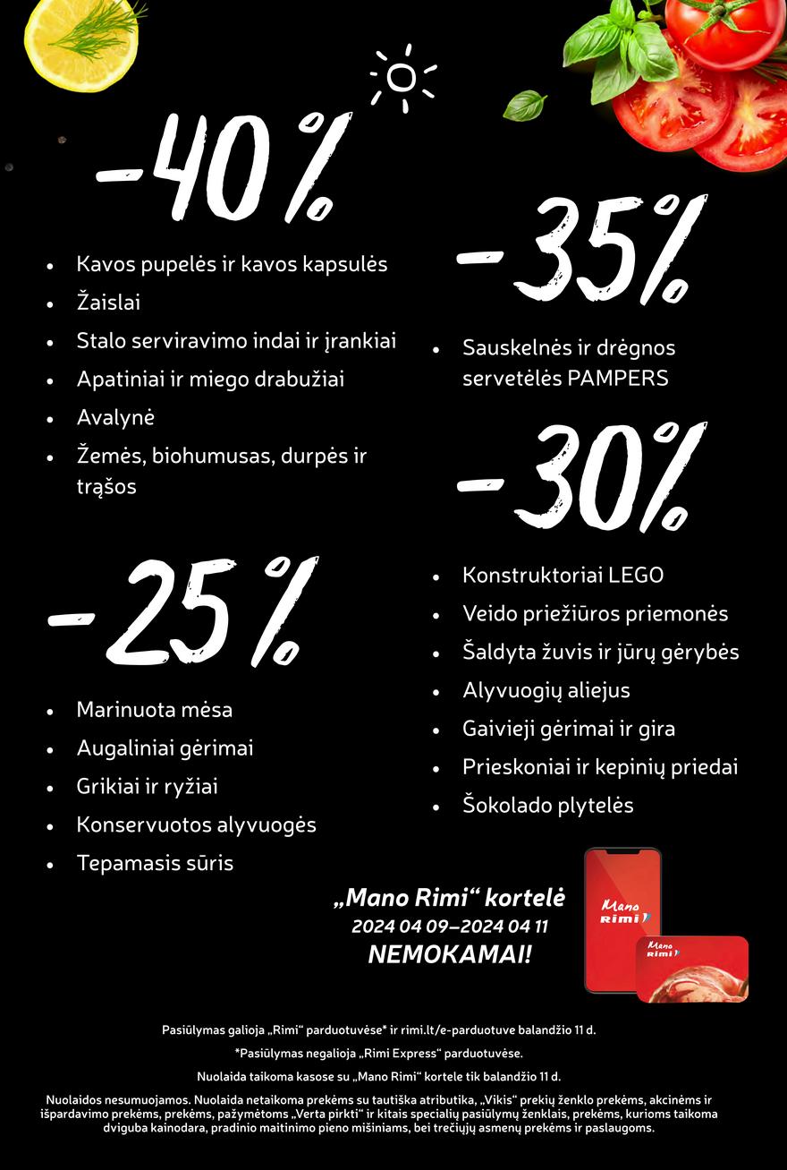 Rimi savaitinis leidinys akcijos nuo 
  2024-04-09 iki 
  2024-04-15 | Leidinukas.lt puslapis 3