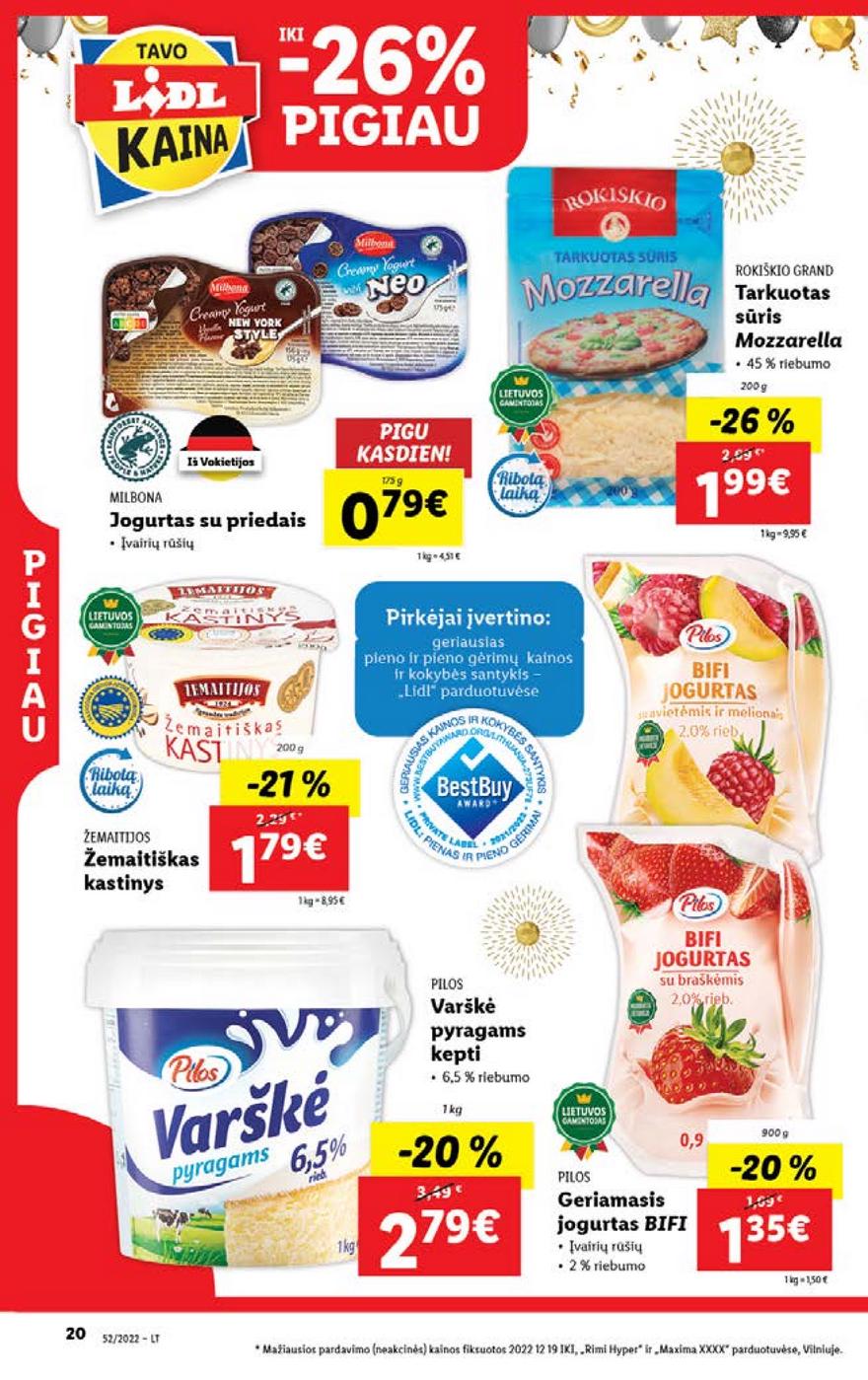 Lidl maisto prekių pasiūlymai akcijos nuo 
  2022-12-26 iki 
  2023-01-01 | Leidinukas.lt puslapis 20