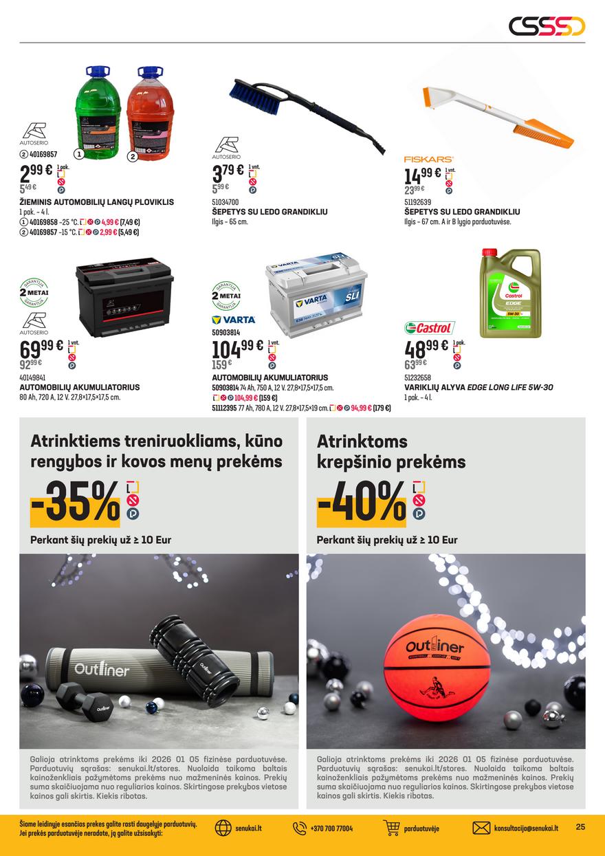 Senukai leidinys akcijos nuo 
  2025-12-10 iki 
  2026-01-05 | Leidinukas.lt puslapis 25