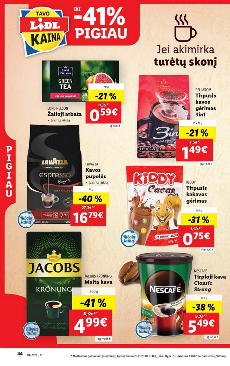 Lidl pasiūlymai akcijos nuo 
  2023-01-23 iki 
  2023-01-29 | Leidinukas.lt puslapis 44