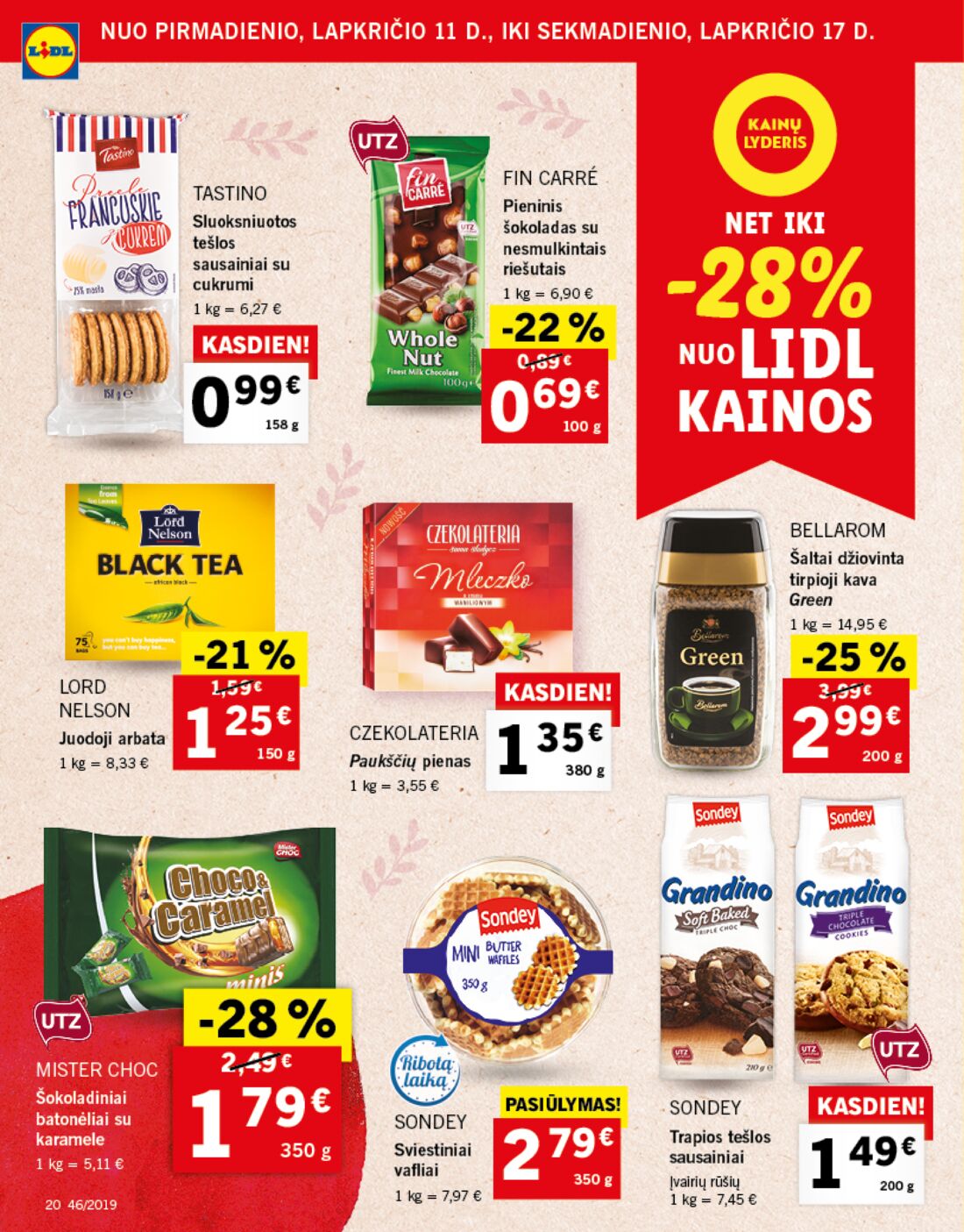 Lidl savaitinis leidinys akcijos nuo 
  2019-11-11 iki 
  2019-11-17 | Leidinukas.lt puslapis 20