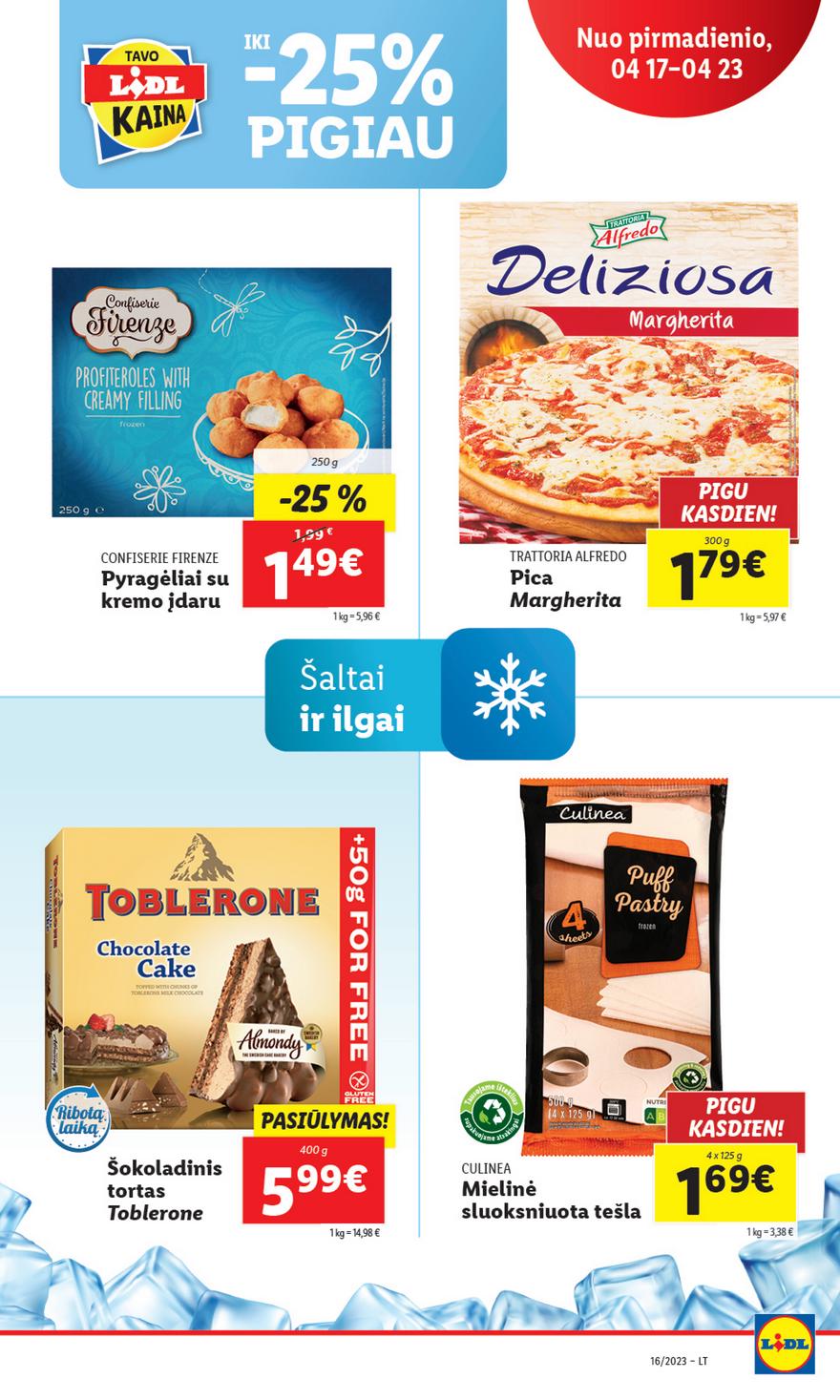 Lidl pasiūlymai akcijos nuo 
  2023-04-17 iki 
  2023-04-23 | Leidinukas.lt puslapis 39