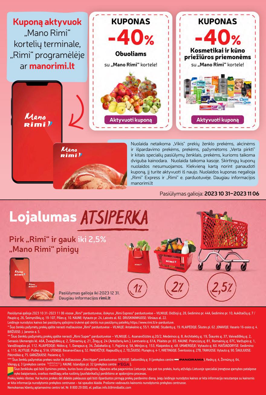 Rimi savaitinis leidinys akcijos nuo 
  2023-10-31 iki 
  2023-11-06 | Leidinukas.lt puslapis 23