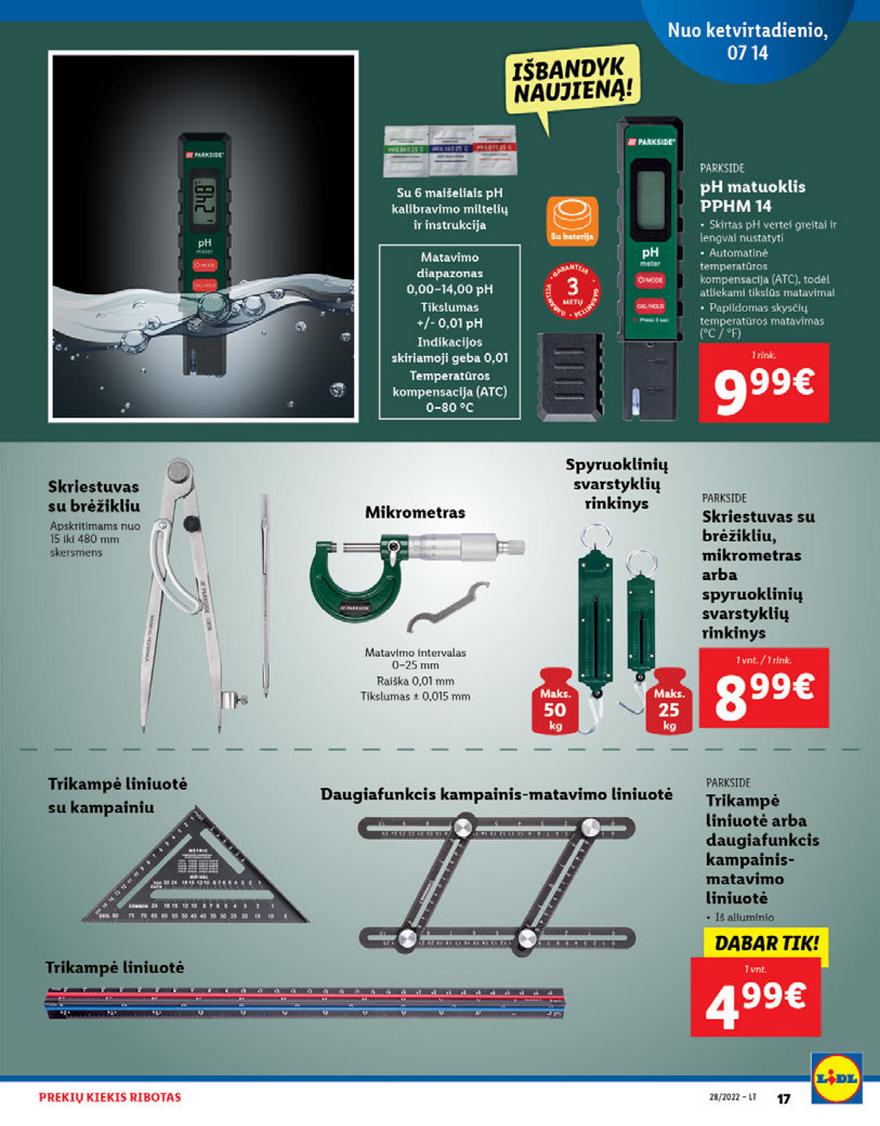 Lidl pasiūlymai akcijos nuo 
  2022-07-11 iki 
  2022-07-17 | Leidinukas.lt puslapis 17