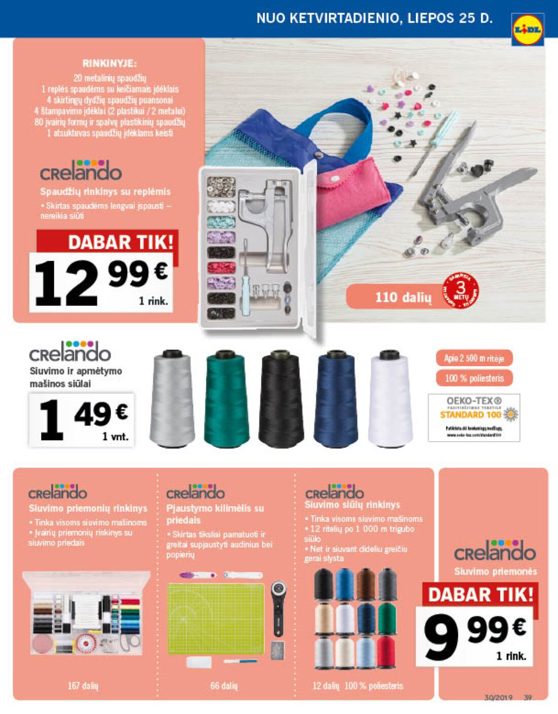 Lidl savaitinis leidinys akcijos nuo 
  2019-07-22 iki 
  2019-07-28 | Leidinukas.lt puslapis 39