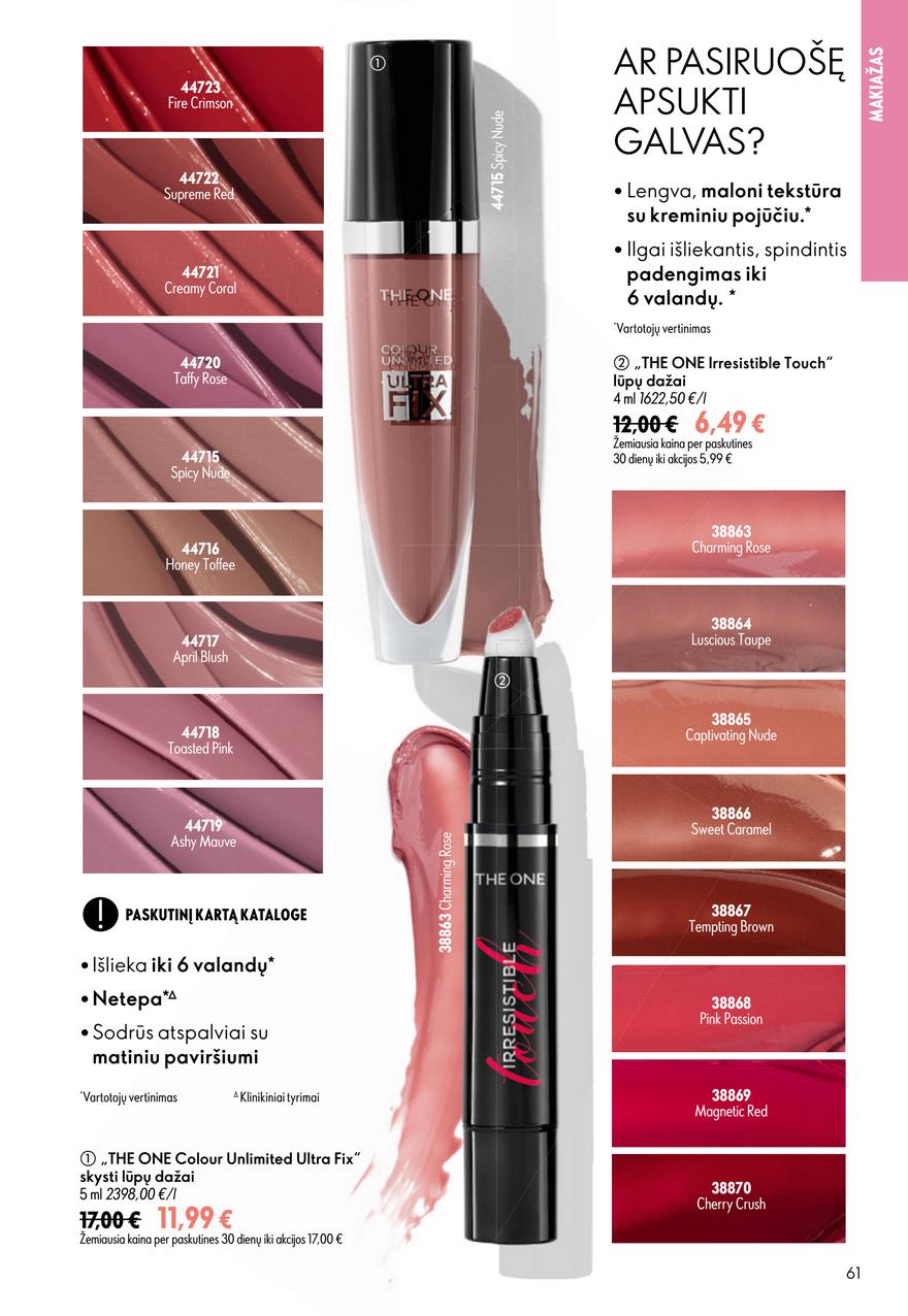 Oriflame katalogas akcijos nuo 
  2026-06-24 iki 
  2026-07-14 | Leidinukas.lt puslapis 61