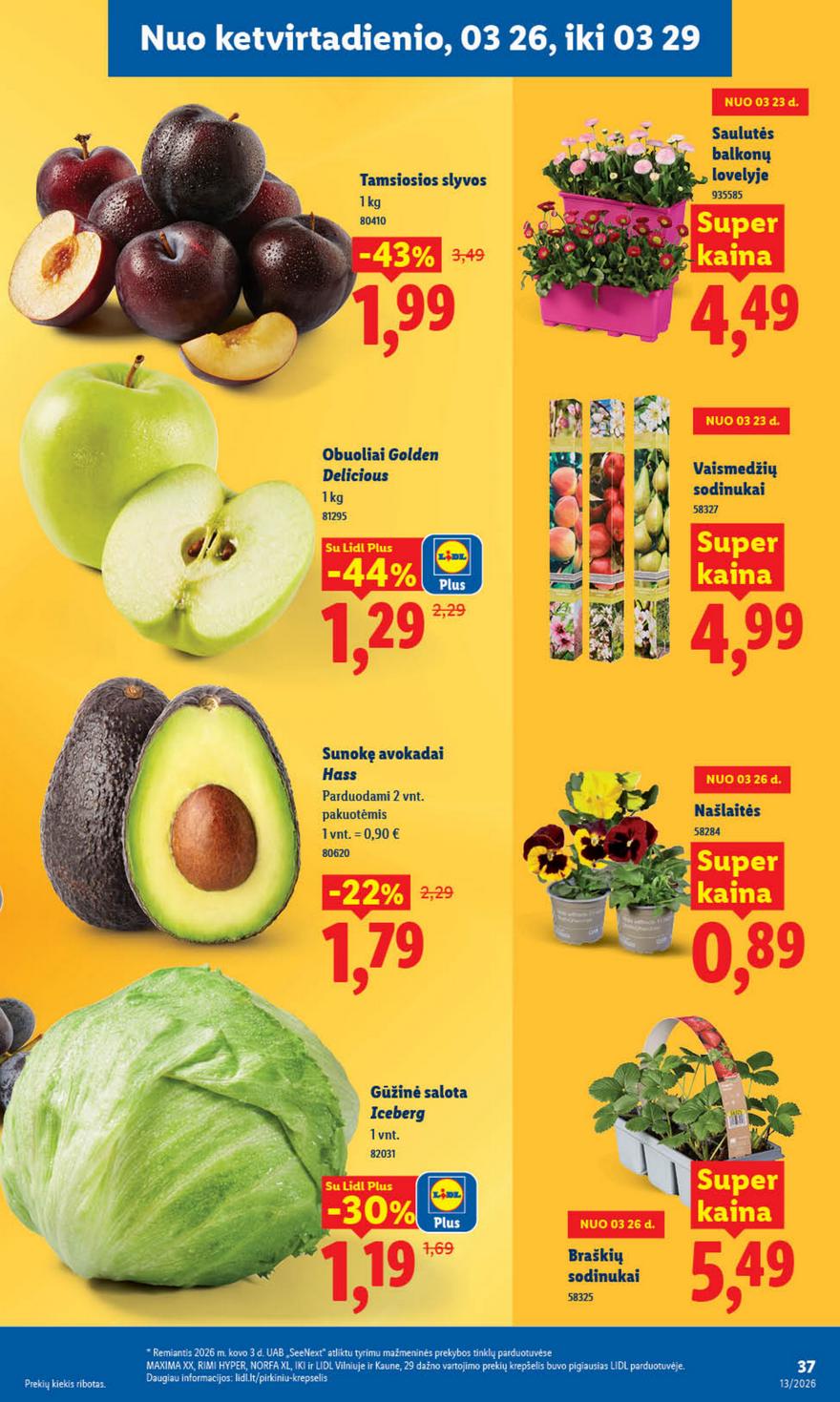 Lidl leidinys naujas akcijos nuo 
  2026-03-23 iki 
  2026-03-29 | Leidinukas.lt puslapis 31