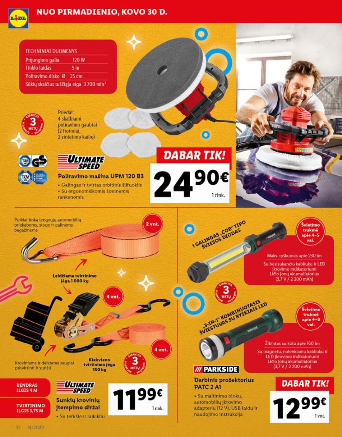 Lidl savaitinis leidinys akcijos nuo 
  2020-03-30 iki 
  2020-04-05 | Leidinukas.lt puslapis 32