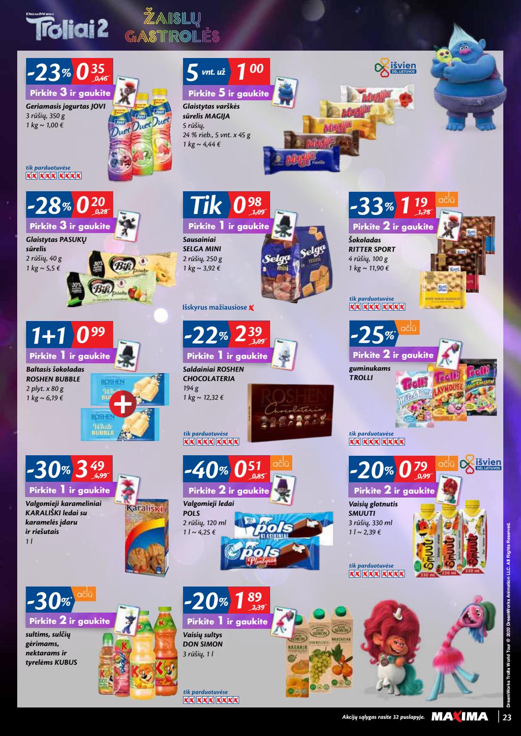 Maxima kaininis leidinys akcijos nuo 
  2020-09-22 iki 
  2020-09-28 | Leidinukas.lt puslapis 23