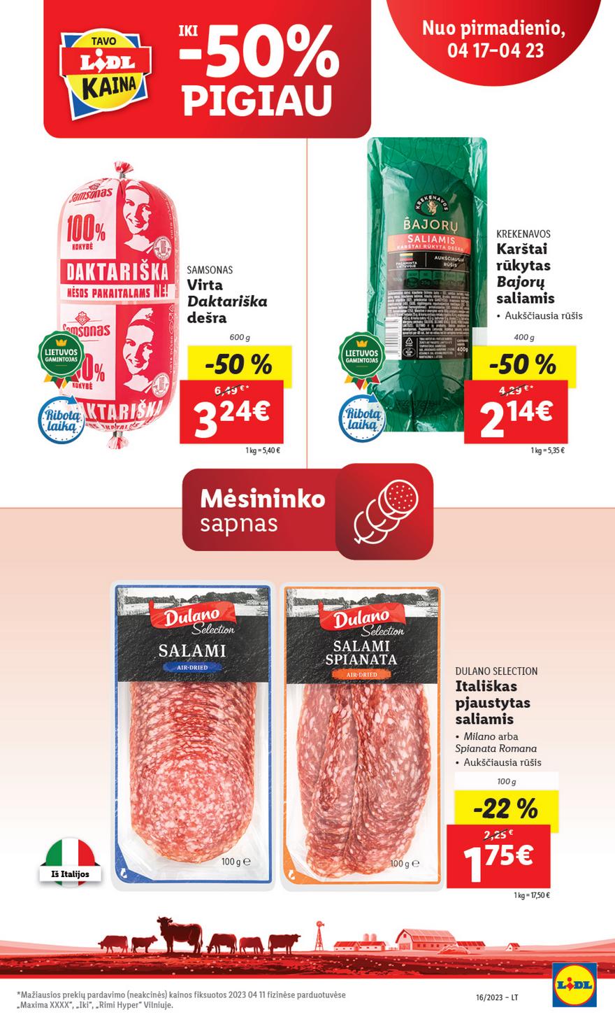 Lidl pasiūlymai akcijos nuo 
  2023-04-17 iki 
  2023-04-23 | Leidinukas.lt puslapis 45