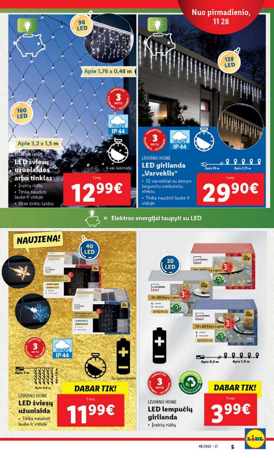 Lidl pasiūlymai akcijos nuo 
  2022-11-28 iki 
  2022-12-04 | Leidinukas.lt puslapis 5