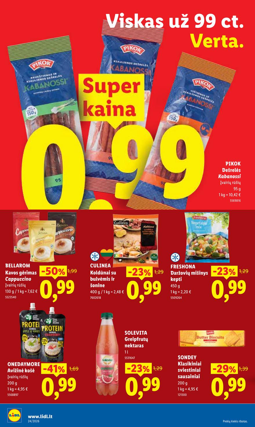Lidl leidinys akcijos nuo 
  2026-06-08 iki 
  2026-06-14 | Leidinukas.lt puslapis 16