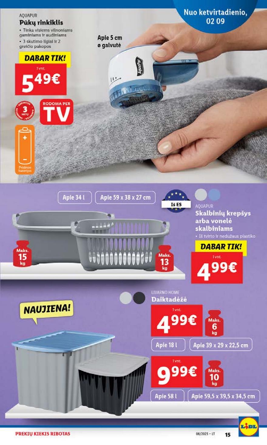 Ldil ne maisto prekių pasiūlymai akcijos nuo 
  2023-02-06 iki 
  2023-02-12 | Leidinukas.lt puslapis 15